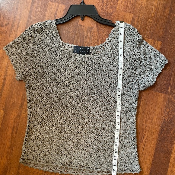 Crocheted top by Infinity Studio Ladies size Medium - Picture 9 of 10